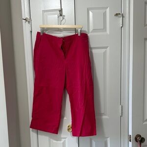 Talbots Women's Vibrant Pink Capris